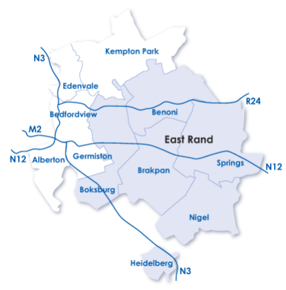 East Rand in Gauteng Area Overview